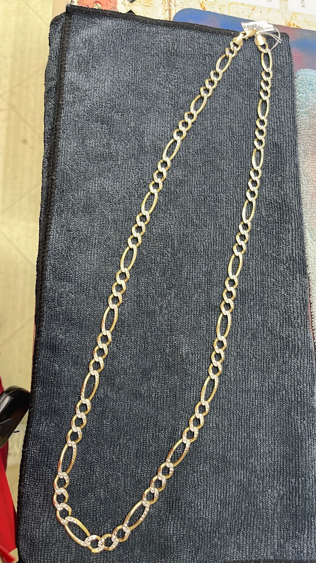 10k Solid Gold Figaro Chain (weight and length Posted In Pics)