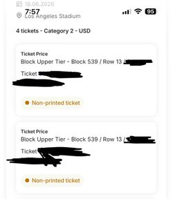 Two World Cup tickets for Switzerland vs. Bosnia