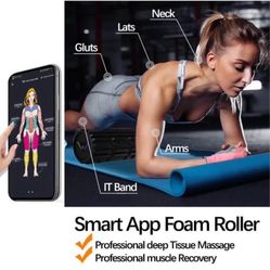 Vibrating Foam Roller - Back Massage with Smart APP 