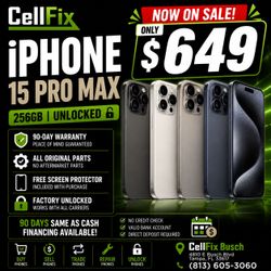 iPhone 15 Pro Max Unlocked - ALL COLORS AVAILABLE!