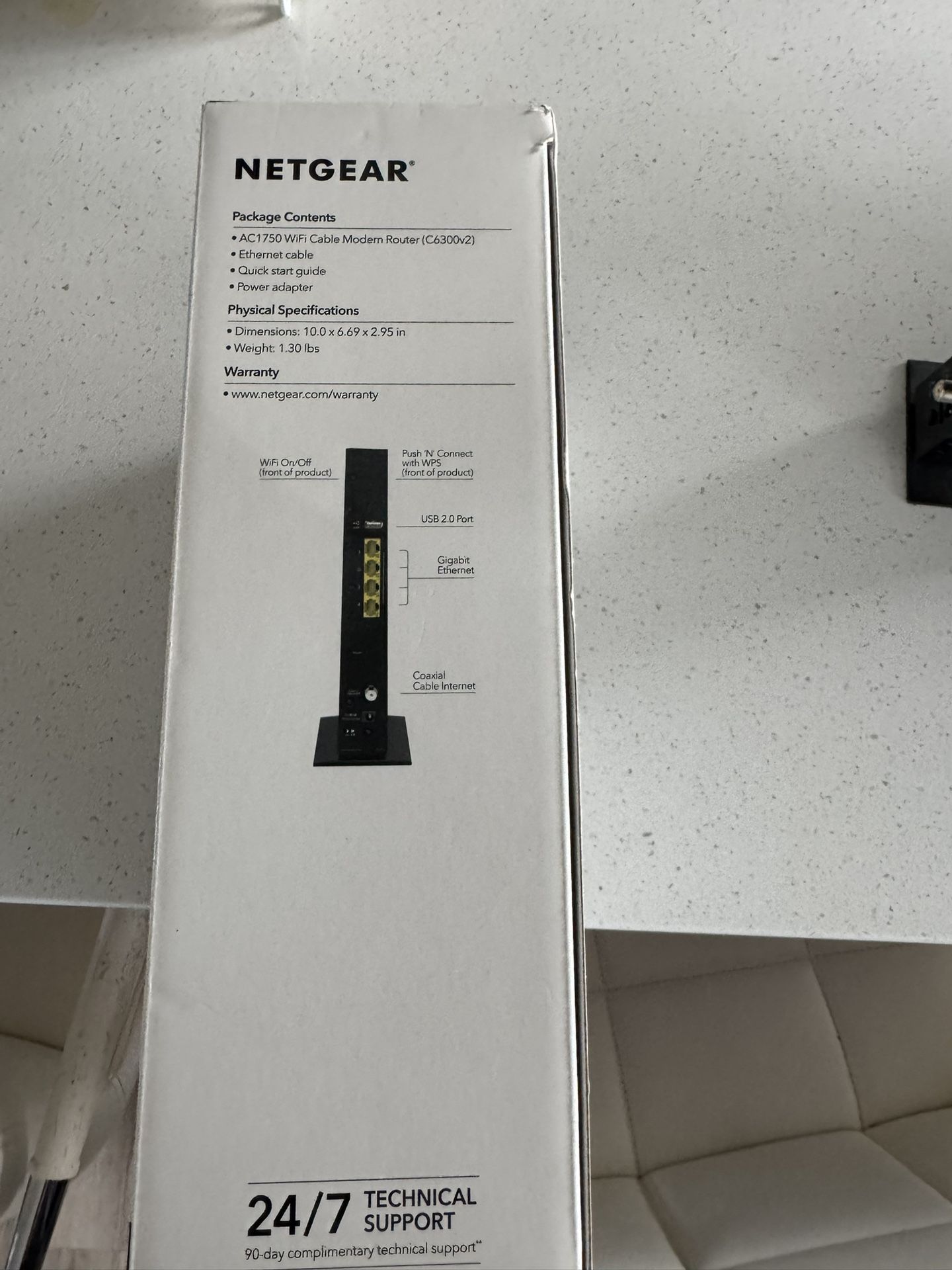 NETGEAR AC1750 WiFi Cable Modem Router