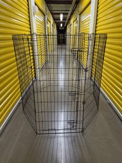 Amazon Basics 48” High Playpen Door Foldable Black Collapsible Metal Dog Exercise