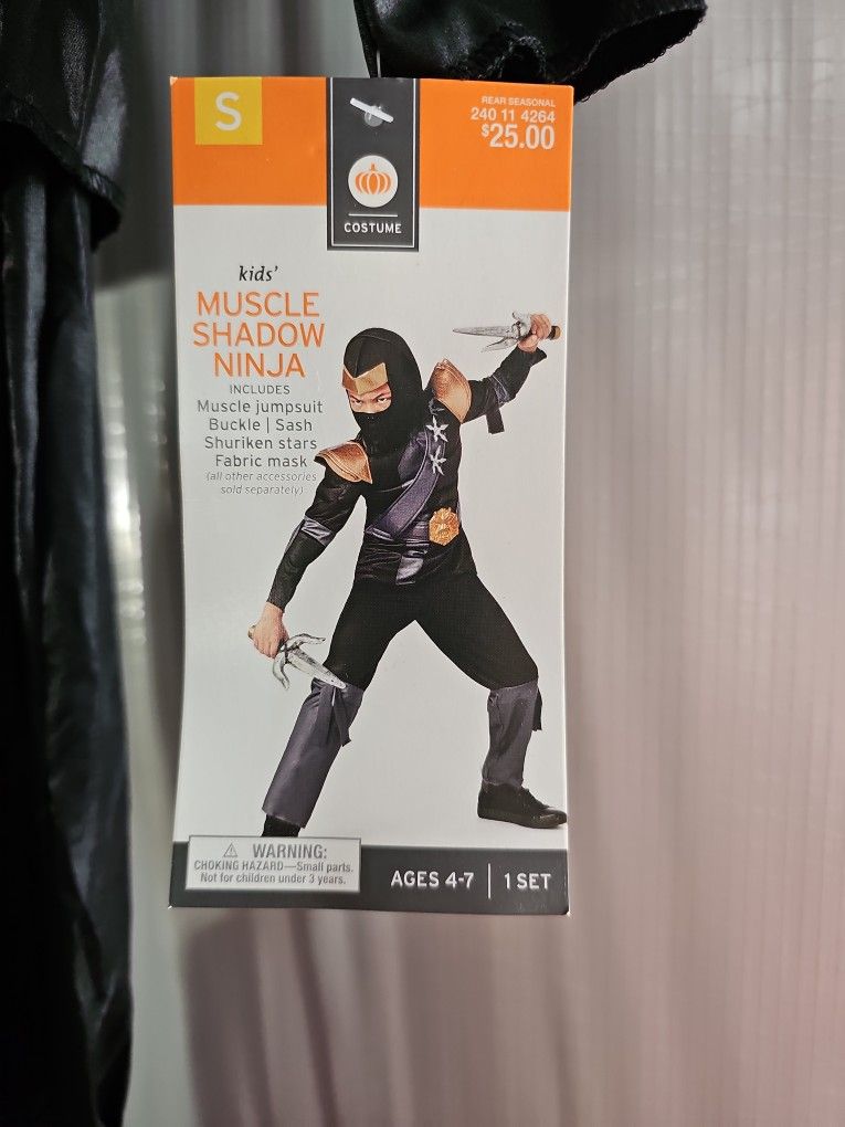 New Muscle Shadow Ninja Kids Halloween Costume 
