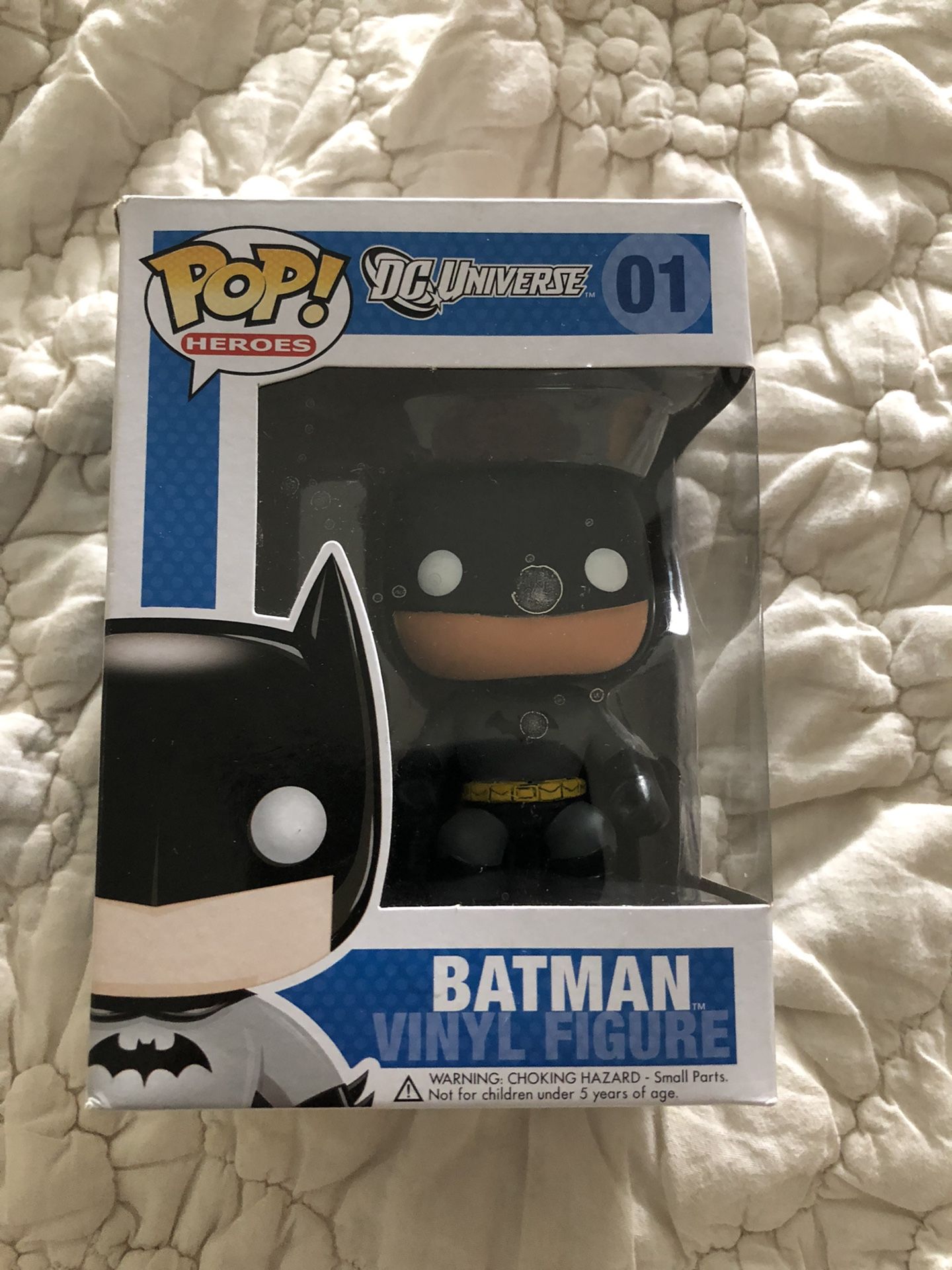 Funko Pop original batman 01, vintage, very rare Vaulted , box damage not bobblehead