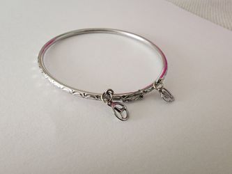 White gold bangle