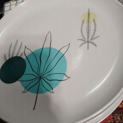 MCM 1950s dinner plates Brookpark Melmac x6