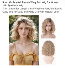 Peluca Ash Blonde Bob 14”