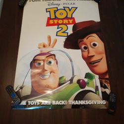 Toy Story 2 Movie/Disney Store Display Poster 