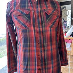 Mens Long Sleeve Levi’s  Button Up Shirt Size Small