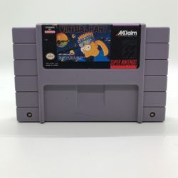 Virtual Bart Super Nintendo Snes Video Game Cartridge