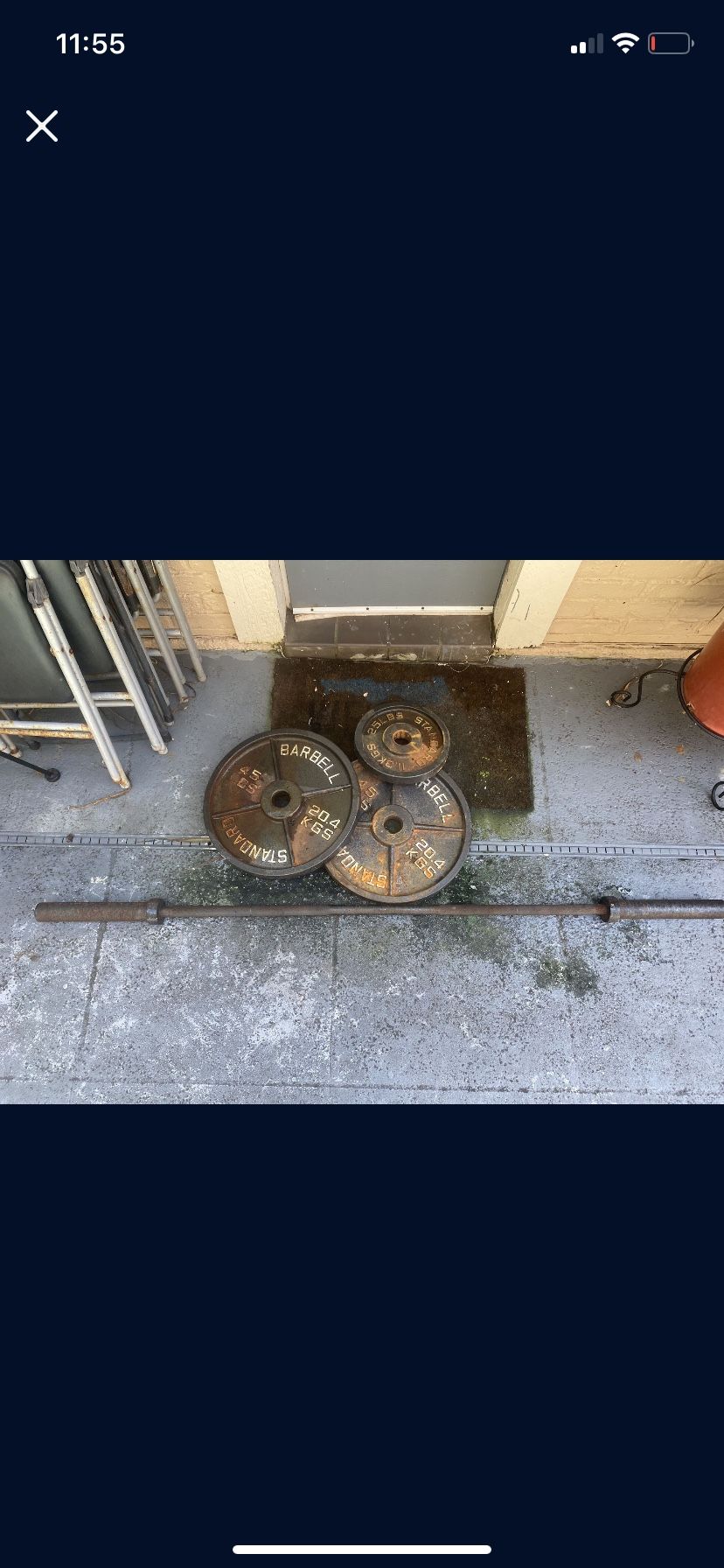 45 Lb Barbell (barbell Only / Weights Already Sold)