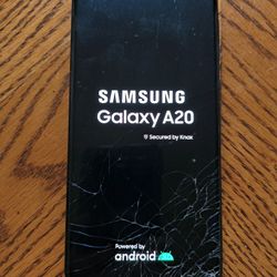 Samsung Galaxy A20 A205U - Cracked Screen - For Parts or Repair