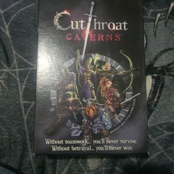 Cutthroat Caverns Card/Boardgame Box (Complete).