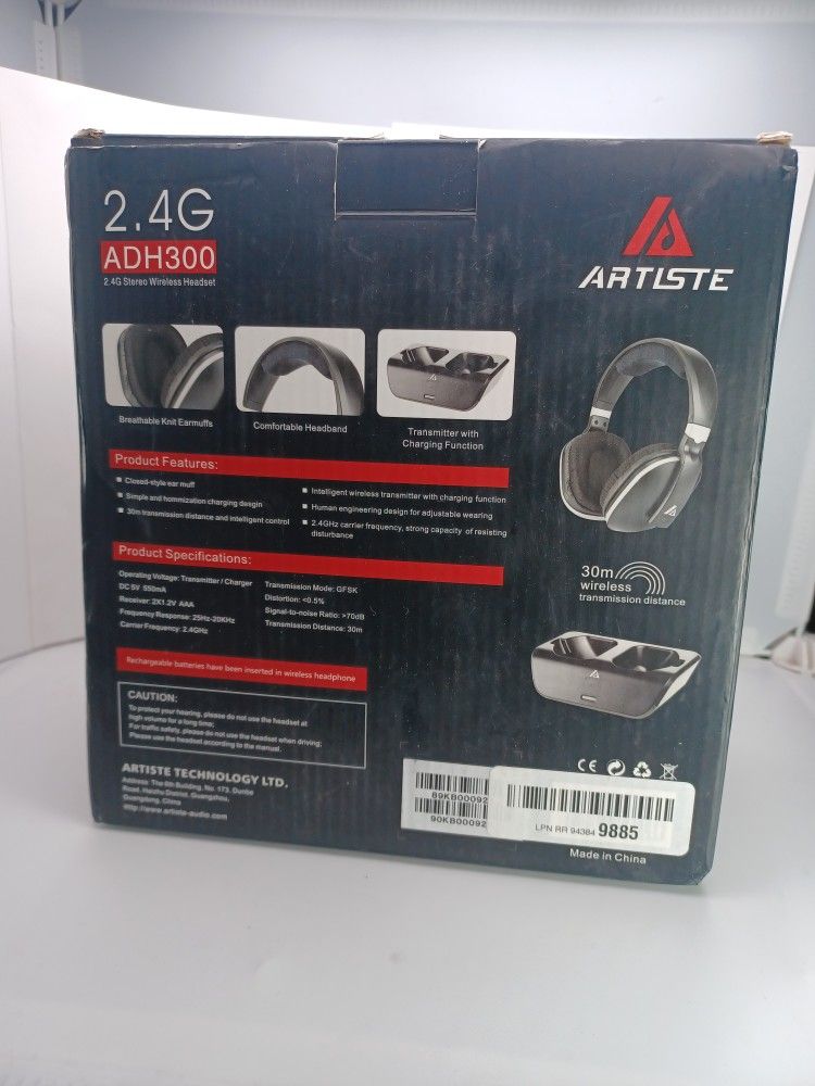 Artiste G ADH300 STEREO WIRELESS HEADSET