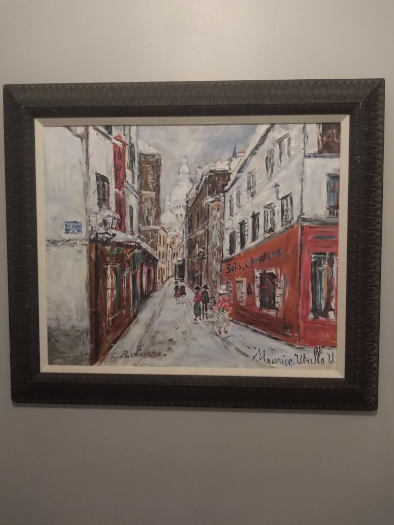 Maurice utrillo Framed Sacre-Coeur in Winter Art