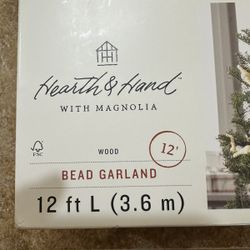 Hearth & Hand Wooden Christmas Garland