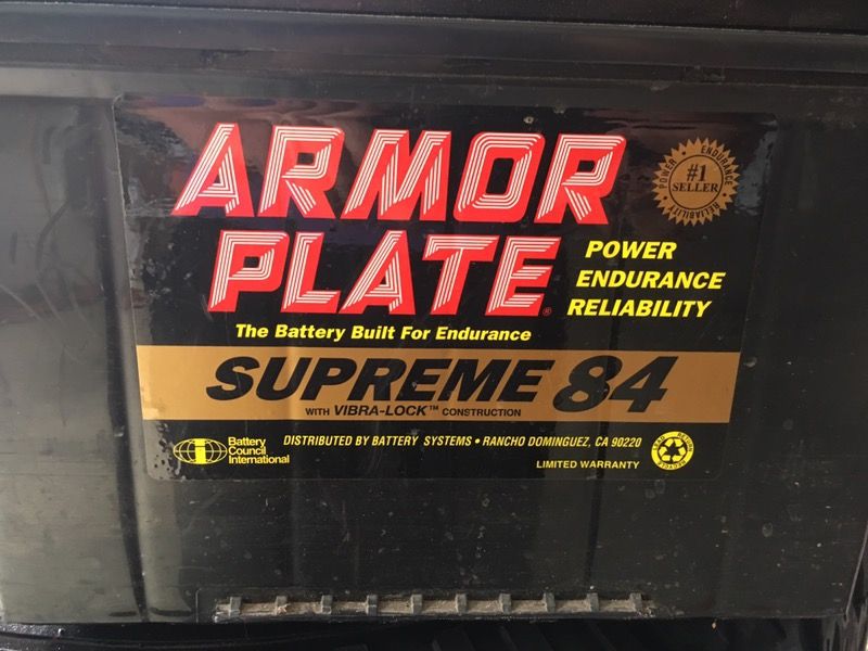 ARMOR PLATE car battery (NEW)