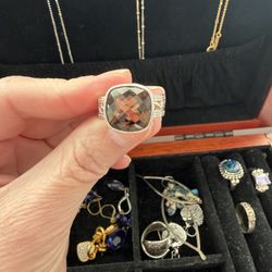 Smokey Quartz Sterling Silver Ring