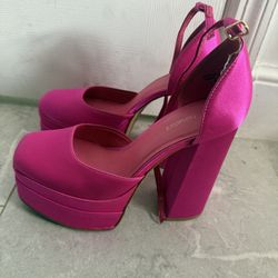 Women High Chunky Platform Closed Toe Block Heels Square Toe Ankle Strap Dress Wedding Party Prom Pumps Shoes 