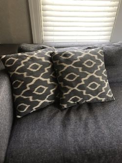 Modern gray throw pillows