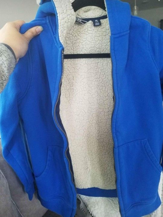 BOYS JACKET LANDS END SHERPA