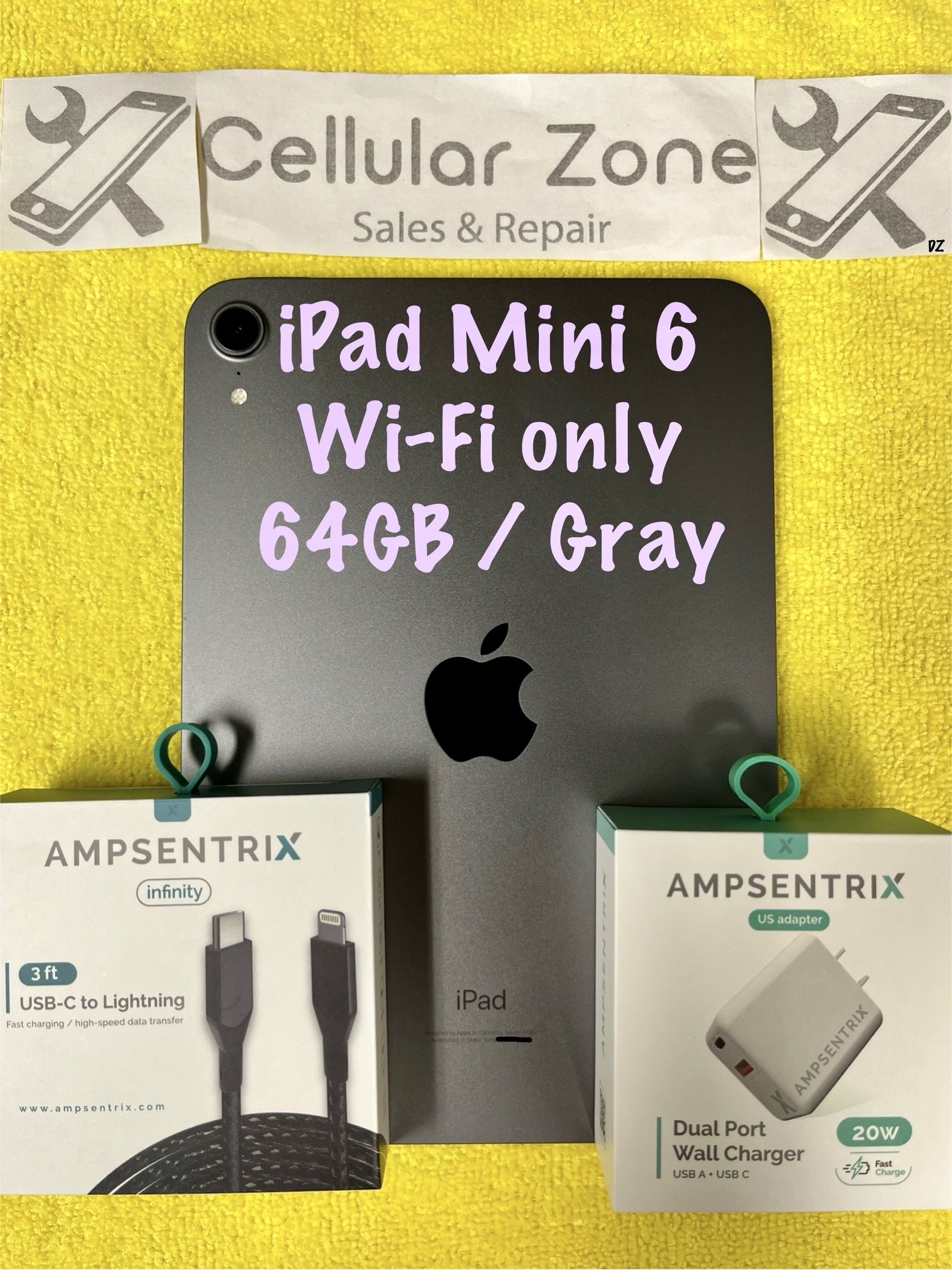 Wi-Fi iPad Mini 6 64GB [Babcock Location] - Comes with a Charger and 20W Block!