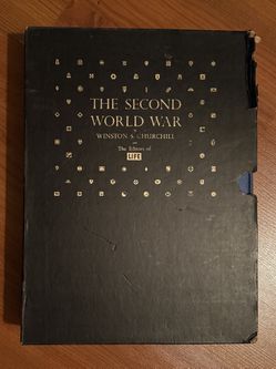 1959 The Second World War by Winston Churchill & Editors of LIFE 2-Volume Book Set