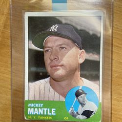 1963 Mickey Mantle Topps Baseball Card