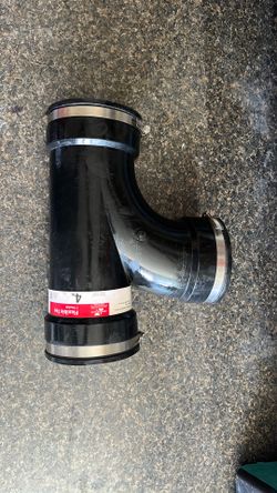 Fernco 4” flexible plumbing tee