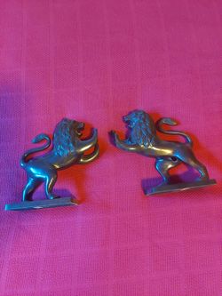 Metal Lion Figured bookends
