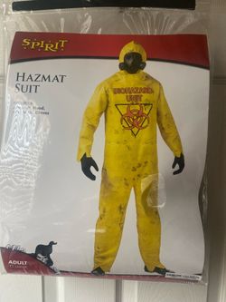 Hazmat suit with mask costume