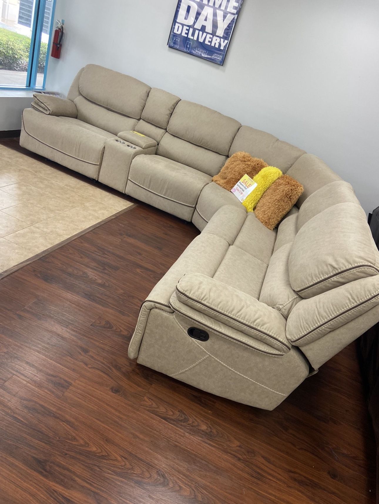 COMFY NEW ALEJANDRA RECLINING SECTIONAL SOFA ON SALE ONLY $1499. IN STOCK SAME DAY DELIVERY 🚚 EASY FINANCING