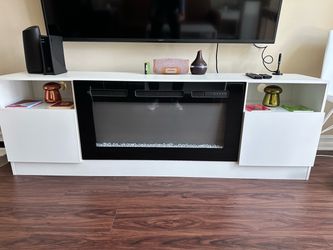 Fireplace TV stand