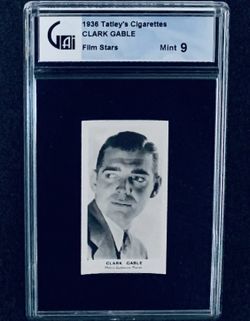 1936 Walker Tobacco Co Clark Gable Tatley’s Film Stars GAI 9 Mint