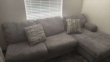 Half grey couch