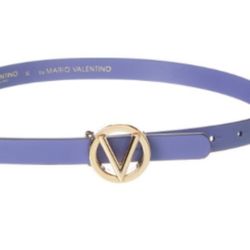 New with tags - Valentino by Mario Valentino Leather Belt in skipper blue - Small