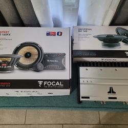 JL Audio 300/4 & Focal 6.5 Components Speakers