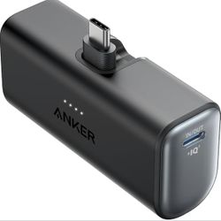 Anker Built In   Foldable Connector Mf Certified 5,000 mAh Portable Battery 