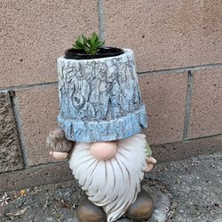 Outdoor Decoration, Gnome Flower Pot 