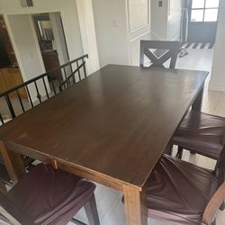 Dining Table - counter height (chairs and bench included)