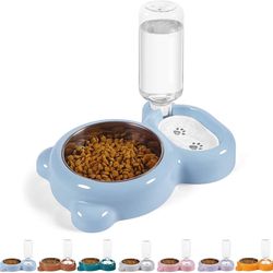 Pet Food and Water Bowl Set (X0032OJ2KL,NO1MW-1-BN)