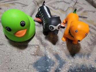 Squeeezy Halloween Dog and Duck Toys