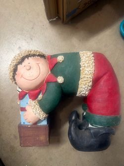 Plant holder”Christmas Elf Figurine Decoration”