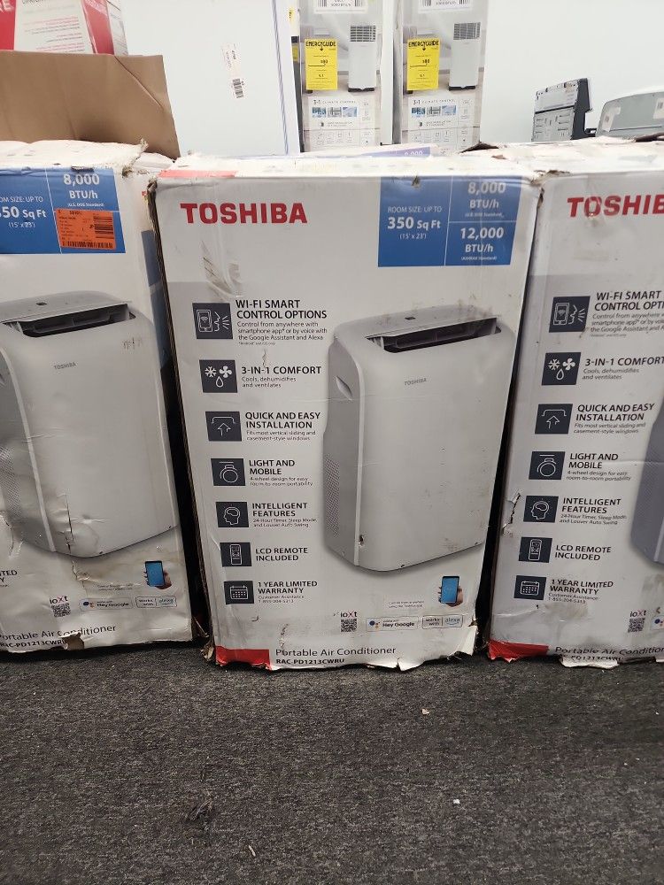 New Toshiba 8000btu Portable AC