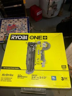 Ryobi 18V ONE+ AirStrike Straight Finish Nailer