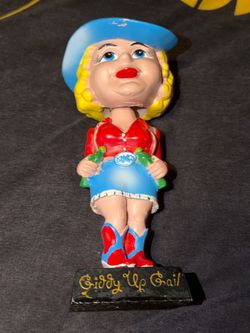 Giddy Up Gail Be A Winner Cowgirl Bobblehead Collectible Used Pre Owned As Is Used