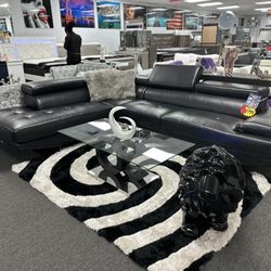 Beautiful Black Modern Sofa Sectional Now Just 899 🥳🥳🥳