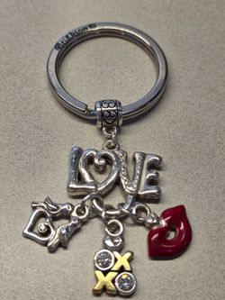 Brighton Keychain "Love Bird" Charms..Lips, Love Birds, etc. Silvertone