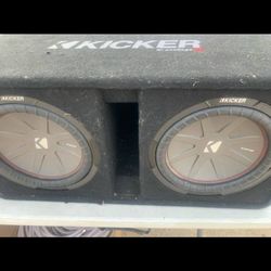 TWO 12 INCH KICKER COMPETITION SERIES SUBWOOFERS