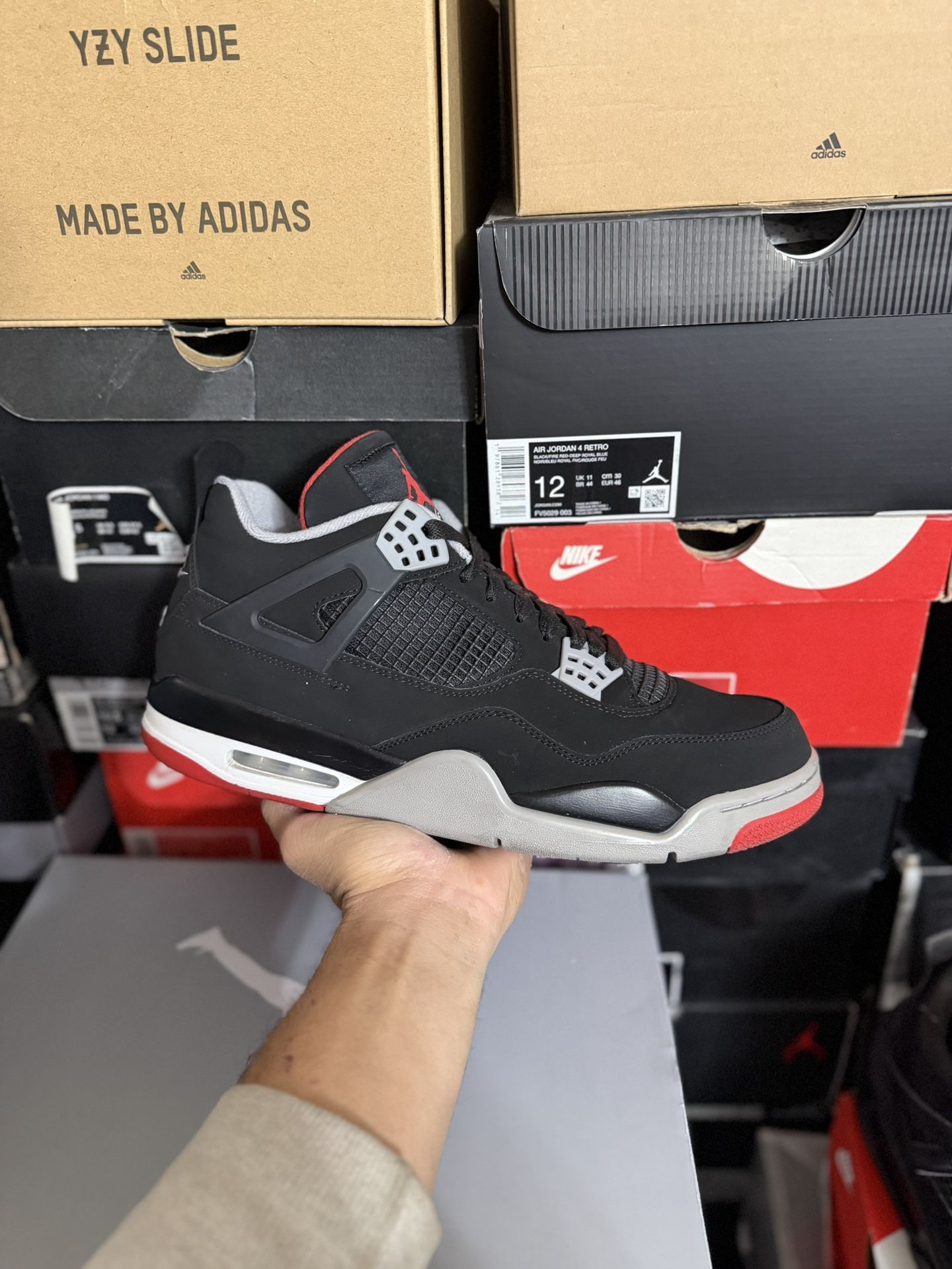 2019 Jordan Bred 4s size 12 VNDS